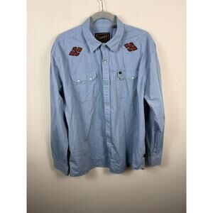 Howler Brothers Crosscut Deluxe Embroidered Pearl‎ Snap Aztec Cowboy Western XL